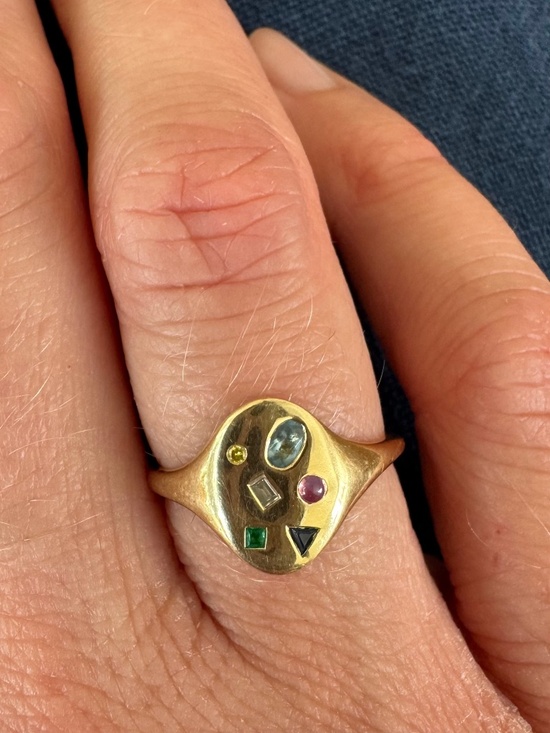 Leo Black Jewelry - Mosaic Signet Ring from Leo Black